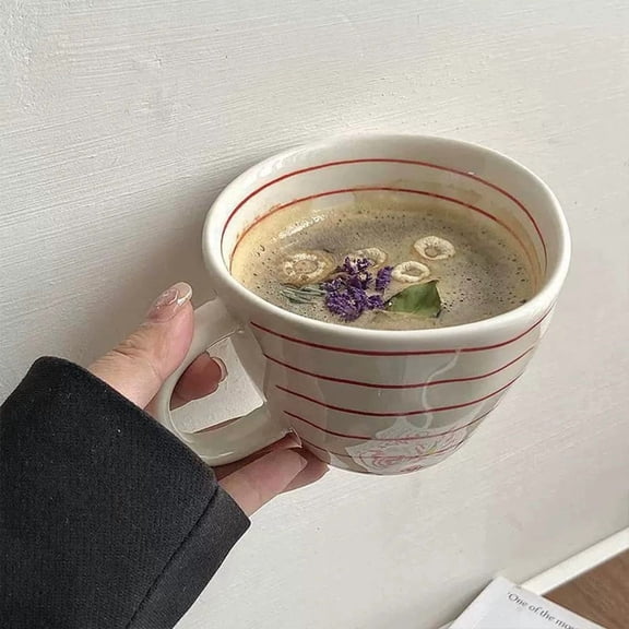 Unique 300ml Irregular Ceramic Coffee Mug Modern Artisan Drinkware for Home, Office & Gifting
