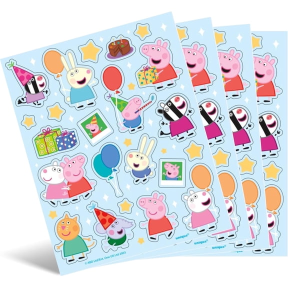 Unique Peppa Pig Birthday Party Latex Balloons - 8 Count