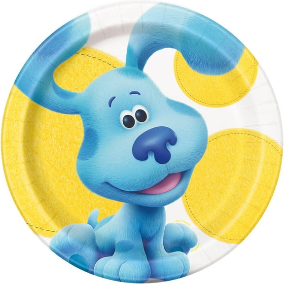 Unique 30382565 9 in. Blues Clues Round Luncheon Plates, 8 Count