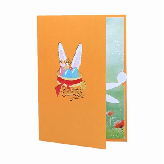 Unique 3D Opening Rabbit And Design Seasonal Card Easter Greeting Card Suitable For Holiday Greetings And Party Favors