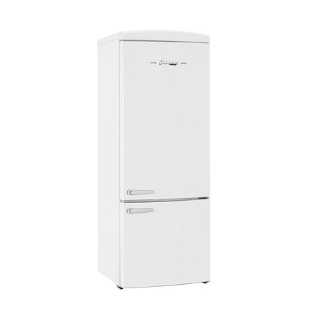 Unique Appliances - Classic Retro 16.7 cu.ft Bottom Freezer Counter Depth Refrigerator - Marshmallow White