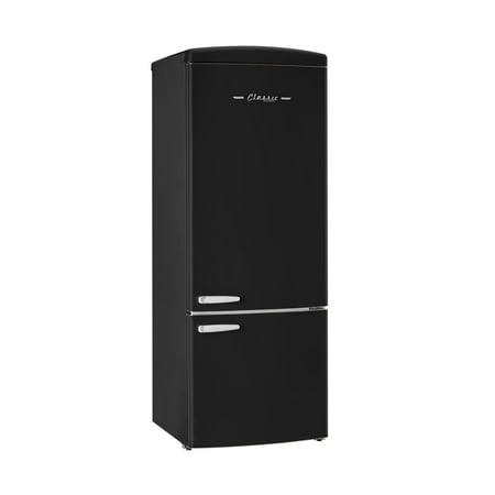 Unique Appliances - Classic Retro 16.7 cu.ft Bottom Freezer Counter Depth Refrigerator - Matte Black