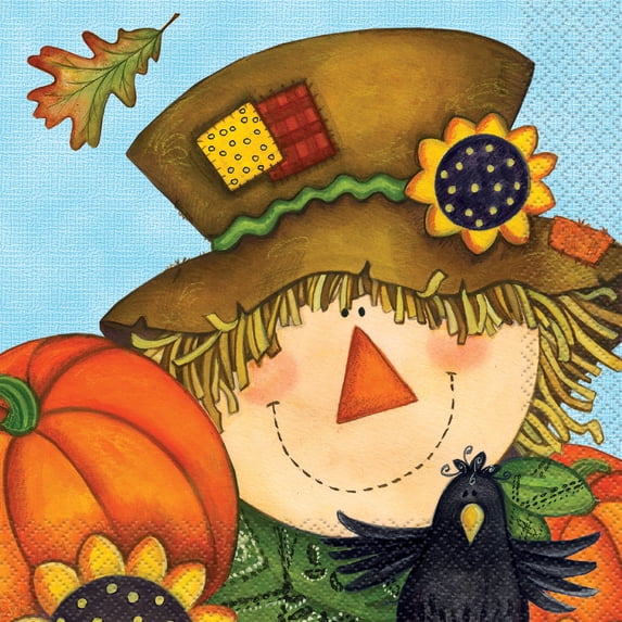 Unique 46612 Happy Fall Party Lunch Napkins - 16 Piece