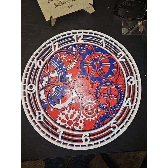 Unique 5 Layer Clock