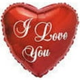 thumbnail image 1 of Unique 51576 18 in. I Love You Valatenies Foil Ballon, 1 of 1