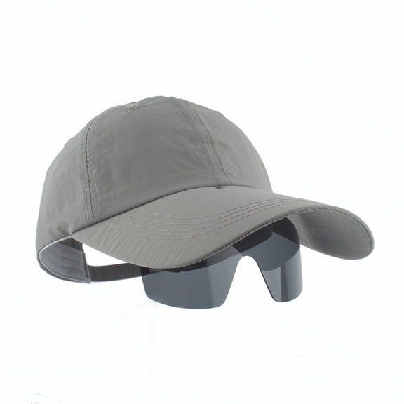 Unique Adjustable Baseball Hat Quick Dry Ponytail Hat with Sunglasses