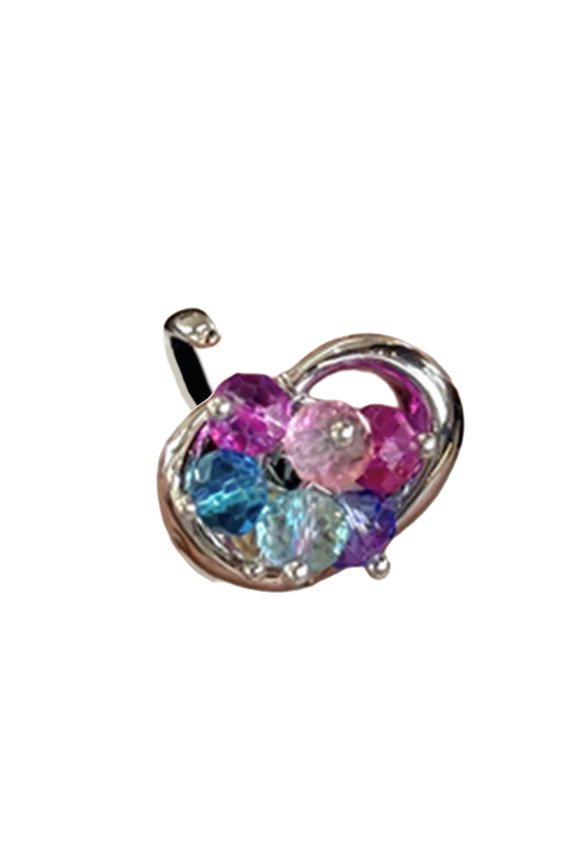 Unique Adjustable Open Sparkling Crystal Beaded Rings Flower Inspired Finger Accessories For Daily Comfort Wear