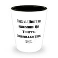 thumbnail image 1 of Unique Air traffic controller Shot Glass, This is What, For Coworkers, Present From Coworkers, Ceramic Cup For Air traffic controller, 1 of 1