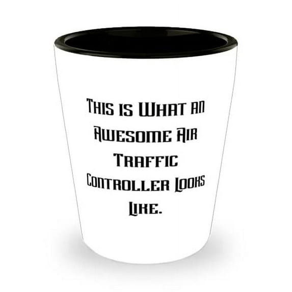 Unique Air traffic controller Shot Glass, This is What, For Coworkers, Present From Coworkers, Ceramic Cup For Air traffic controller