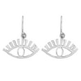 thumbnail image 1 of Unique All-Seeing Eye .925 Sterling Silver Dangle Earrings, 1 of 5