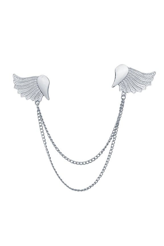 Unique Angel Wing Brooch Pin Eye Catching Angel Wing Tie Clip For Suits Comfortable Wear In Business Event