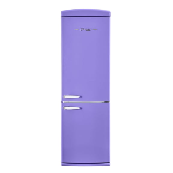 Unique Appliances Classic Retro 24" 12 Cu ft Bottom Freezer Refrigerator, Violet