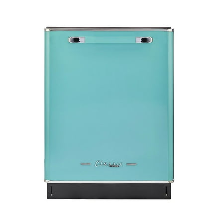 Unique Appliances Classic Retro 24" Built-in Dishwasher with Stainless Steel Tub and LED Lighting