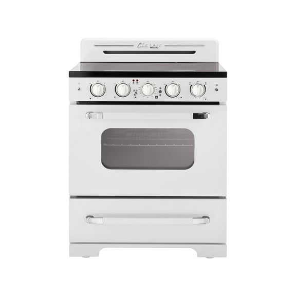 Unique Appliances Oven 30.0 in 3.9 cu/ft Electric Freestanding Range in Marshmallow White
