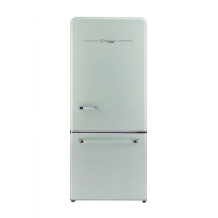 Unique Appliances - Classic Retro 30 in 17.7 cu. ft. Frost Free Retro Bottom Freezer Refrigerator - Summer Mint Green