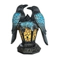 thumbnail image 1 of Unique Artistic Bird Tabletop Night Light, Ornamental Home Decor Sculpture With Dual-Crow Design & Lantern Base, Perfect For Bedroom, Living Room, Festive Decor Accent, 1 of 7