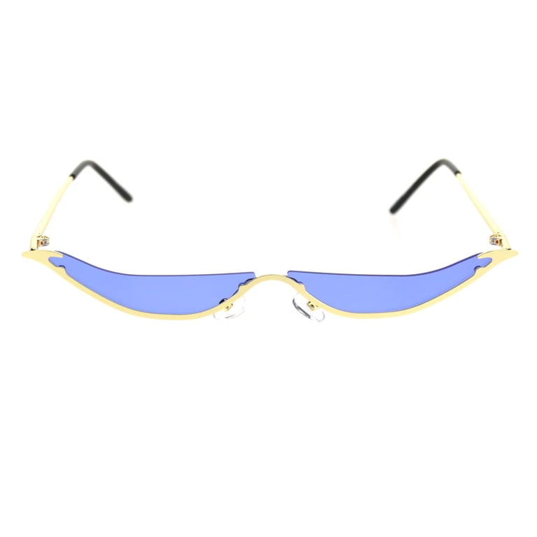 Unique Avant Garde Bottom Eyelash Hippie Pimp Metal Rim  display picture 1