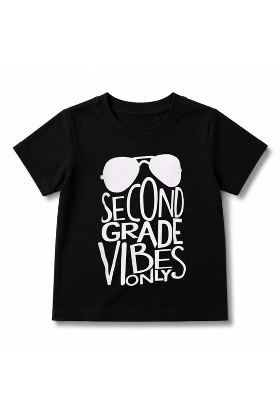 Unique Baby Boys 2nd Grade Vibes Only Back to School T Shirt