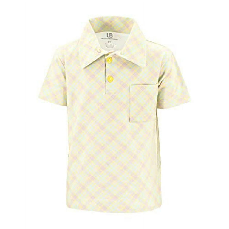 Pink plaid sales polo shirt