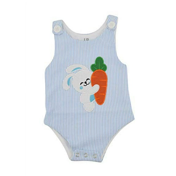 Unique Baby Boys Easter Bunny Jon Jon Outfit (6 Months)