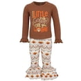 thumbnail image 1 of Unique Baby Girls 2 Piece Little Miss Gobble Turkey Thanksgiving Outfit (2t), 1 of 5