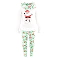 thumbnail image 1 of Unique Baby Girls 3 Piece Christmas Snow Angel Legging Set Outfit (8Y, Blue), 1 of 5