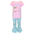 thumbnail image 1 of Unique Baby Girls Carrots for Easter Bunny Ruffled Leggings Outfit (8, Carrot), 1 of 5