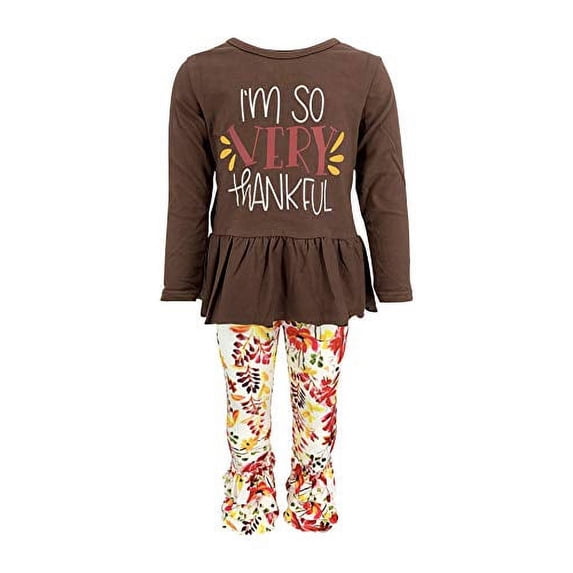 Unique Baby So Very Thankful 2 Piece Fall Thanksgiving Outfit (1yr/XXS)