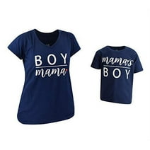 Unique Baby Womens Mamas Boy Mommy and Me Mothers Day Shirts (Womens M)