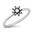 thumbnail image 1 of Unique Bali Sun Ring .925 Sterling Silver Band Jewelry Female Male Unisex Size 10, 1 of 4