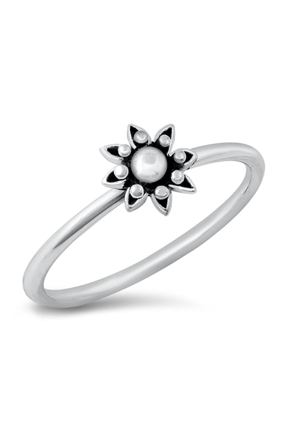 Unique Bali Sun Ring .925 Sterling Silver Band Jewelry Female Male Unisex Size 4