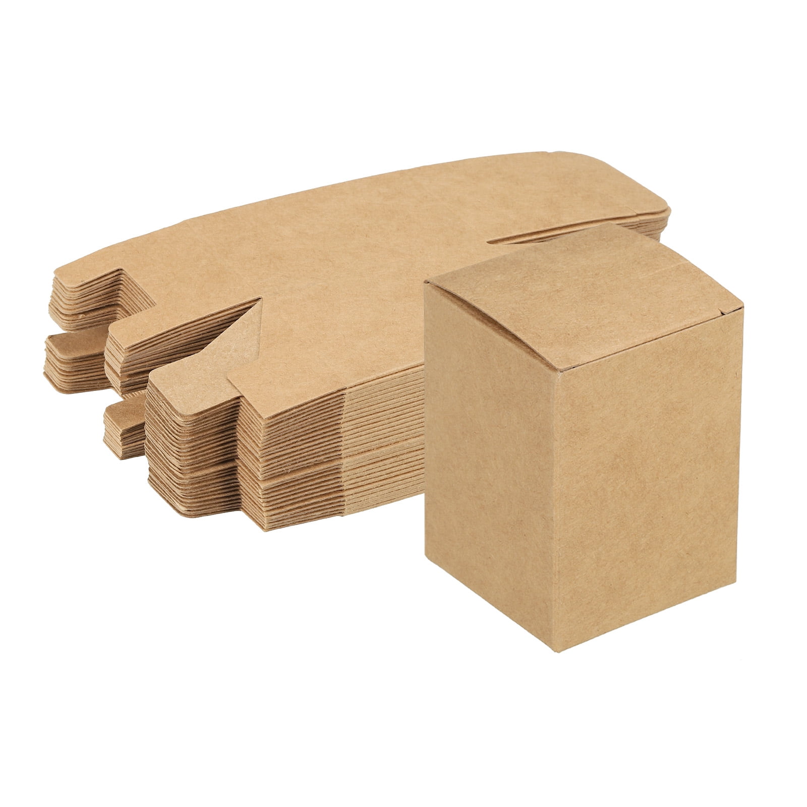 Unique Bargain Paper Recycled Gift Corrugated Paper Box Brown 2"x 2"x 2.8"