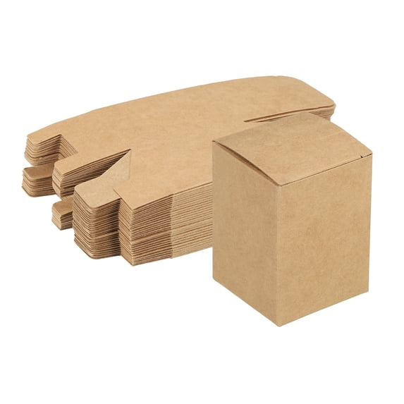 Unique Bargain Paper Recycled Gift Corrugated Paper Box Brown 2"x 2"x 2.8"