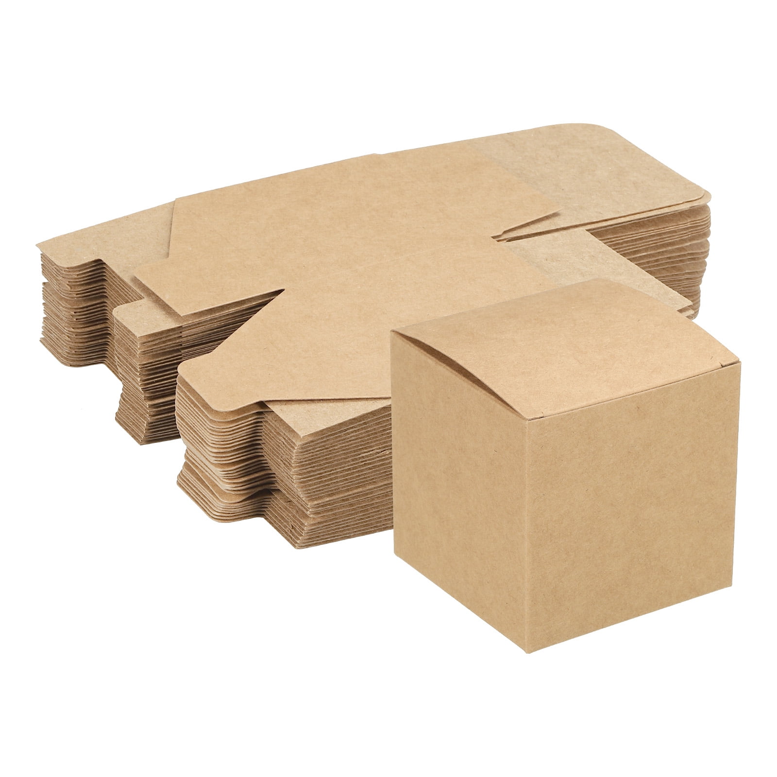 Unique Bargain Paper Recycled Gift Corrugated Paper Box Brown 3.1"x 3.1"x 3.1"