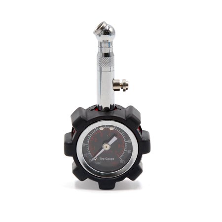 Unique Bargains 0-100 PSI Dial Car Vehicle Motorcycle Tyre Tire Air Pressure Gauge Meter Tester