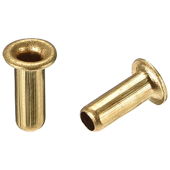 Unique Bargains 0.12" x 0.31" Hollow Rivets Grommets Double-sided Circuit Board PCB Copper 200Pcs