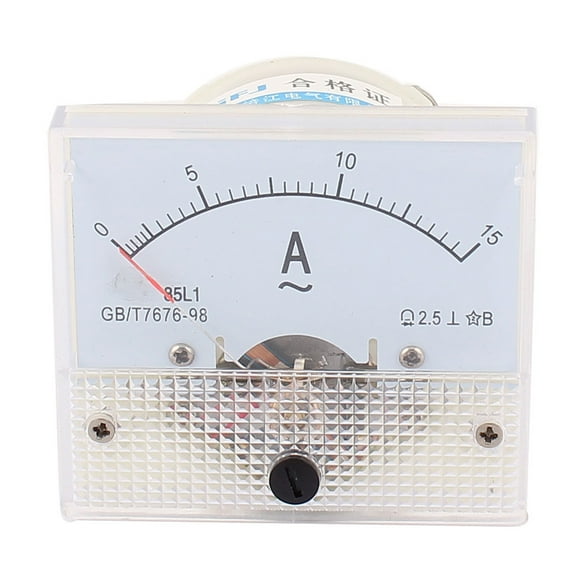 Unique Bargains 0-15A Analog Ammeter Analogue Panel Ampmeter Current Meter Gauge
