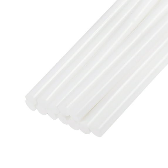 Unique Bargains 0.27" x 4" White Mini Hot Glue Sticks for Glue 12 Pack