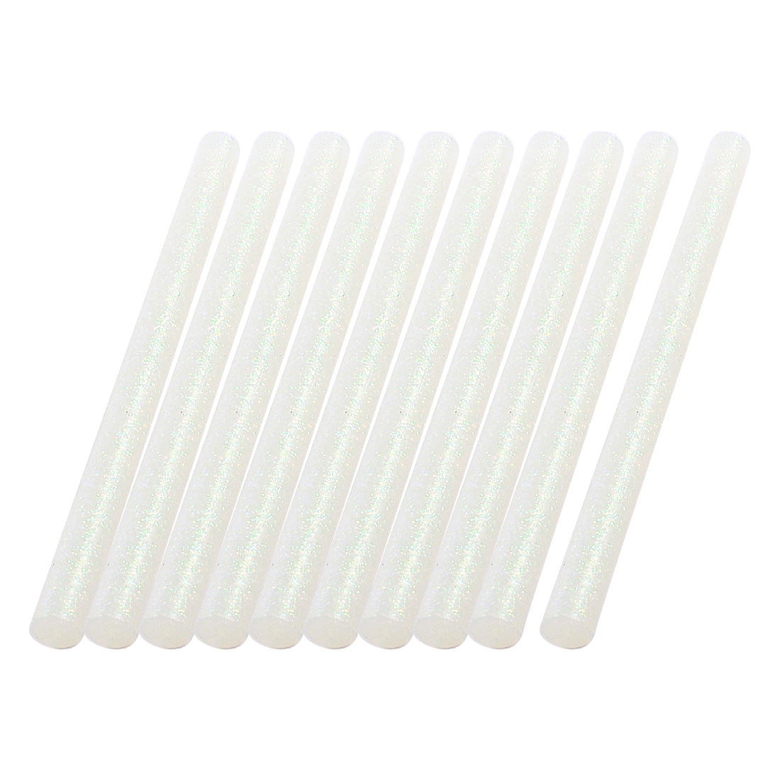 Unique Bargains 0.28" x 4" White Glitter Electric Tool Hot Melt Glue