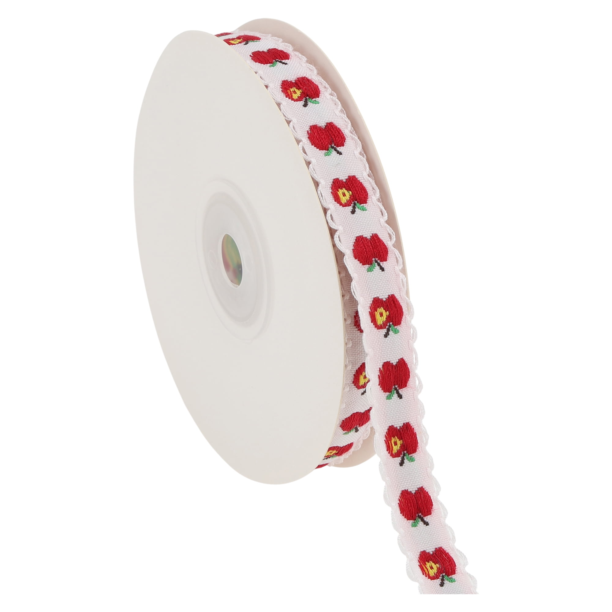 Unique Bargains 0.39"x29.53' Fruit Gift Ribbon for Gifting 1Pc Red
