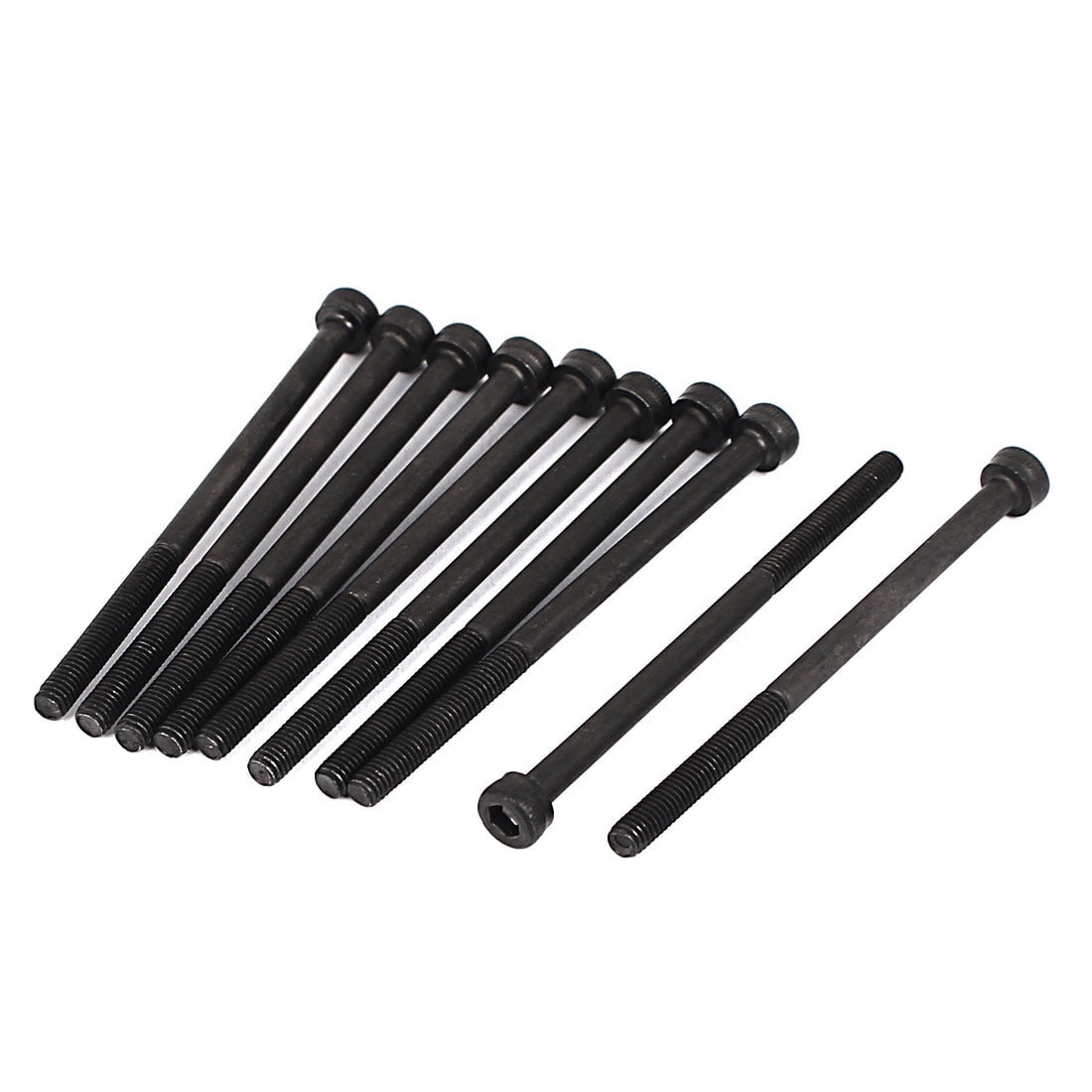 Unique Bargains 0.5mm Pitch M3 x 50mm Partially Threaded Hex Socket Cap ...