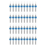 Unique Bargains 0.5mm Tungsten Carbide Rotary Tool CNC Engraving Print Circuit Board Micro PCB Drill Bits 40 Pcs
