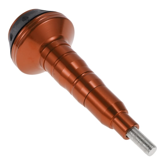 Unique Bargains 0.63" Motorcycle Slider Frame Aluminum Alloy Plastic Wheel Fairing Protection Crash Pad Protector Guard 2.4" 5.87" Orange 1 Pcs