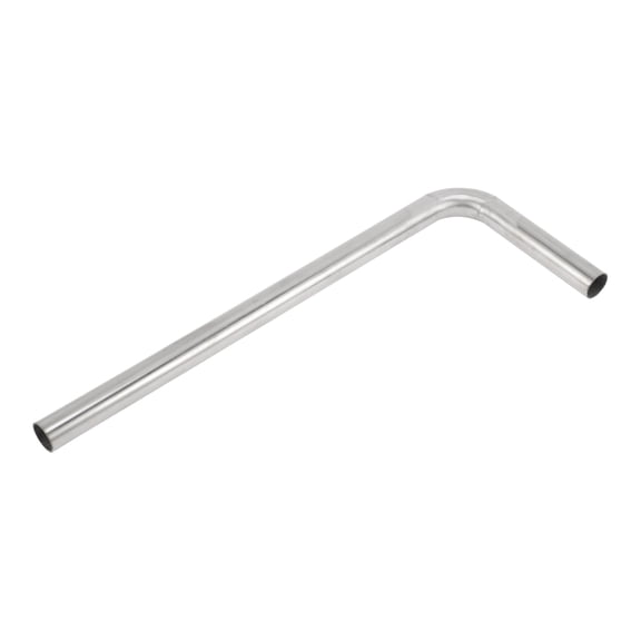 Unique Bargains 0.75 OD 90 Mandrel Bend Elbow 12" Length T201 Stainless Steel Exhaust Tube Piping Polishing L Extended Pipe for Welding Stair Handrail Silver Tone