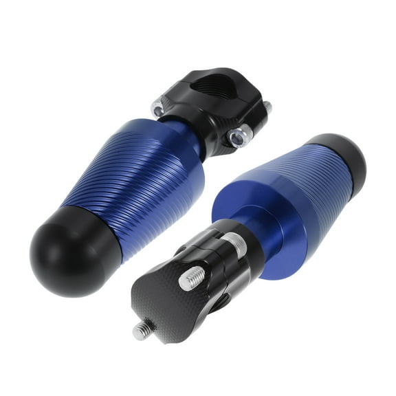 Unique Bargains 0.87"-1.1" Motorcycle Slider Frame Aluminum Alloy Wheel Fairing Protection Crash Pad Protector Guard 2.39" 6.69" 2 Pcs screw Blue 2 Set