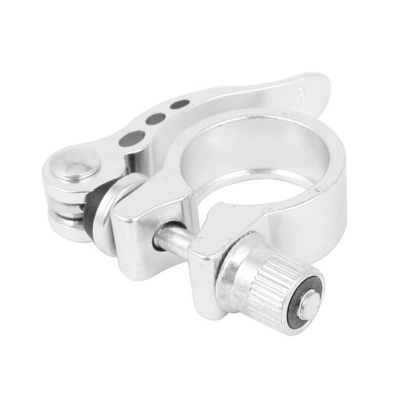 Unique Bargains 1.1" Dia Mountain Bike Saddle Mount Bracket Seatpost Quick Clip Silver Tone