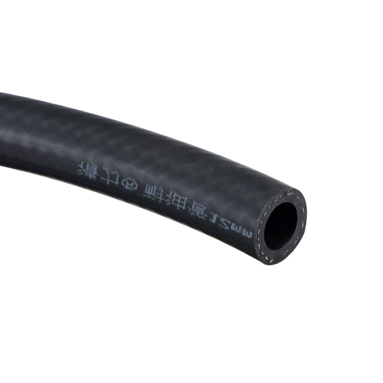 Unique Bargains 1/2(12mm) ID Fuel Line Hose 3/4(19mm) OD 3.3ft Oil Tubing  Black for Small Engines 