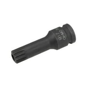 Unique Bargains 1/2-Inch Drive x 17mm Impact Triple Square Spline Bit Socket w Tamper Proof, Metric 3" Length, Cr-Mo