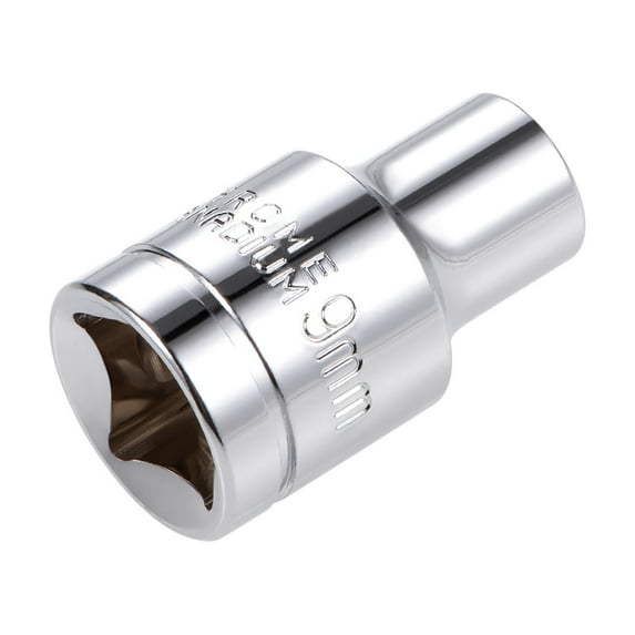 Unique Bargains 1/2-inch Drive E9 Universal Spline Shallow Socket 12-Point Cr-V Steel