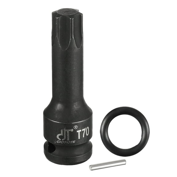 Unique Bargains 1/2-inch Drive T70 Torx Bit Impact Socket, Cr-Mo Steel